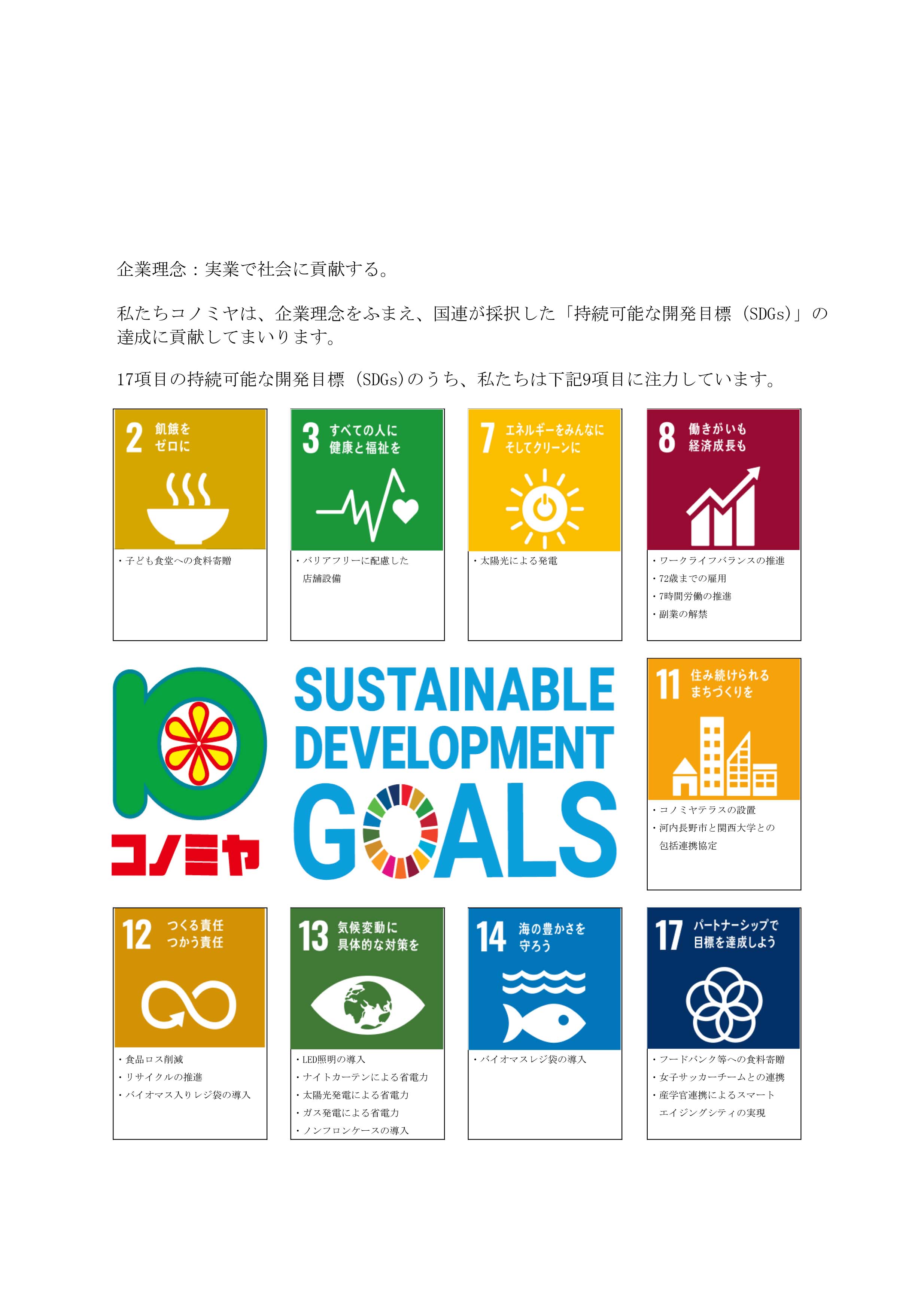 SDGSの取り組み