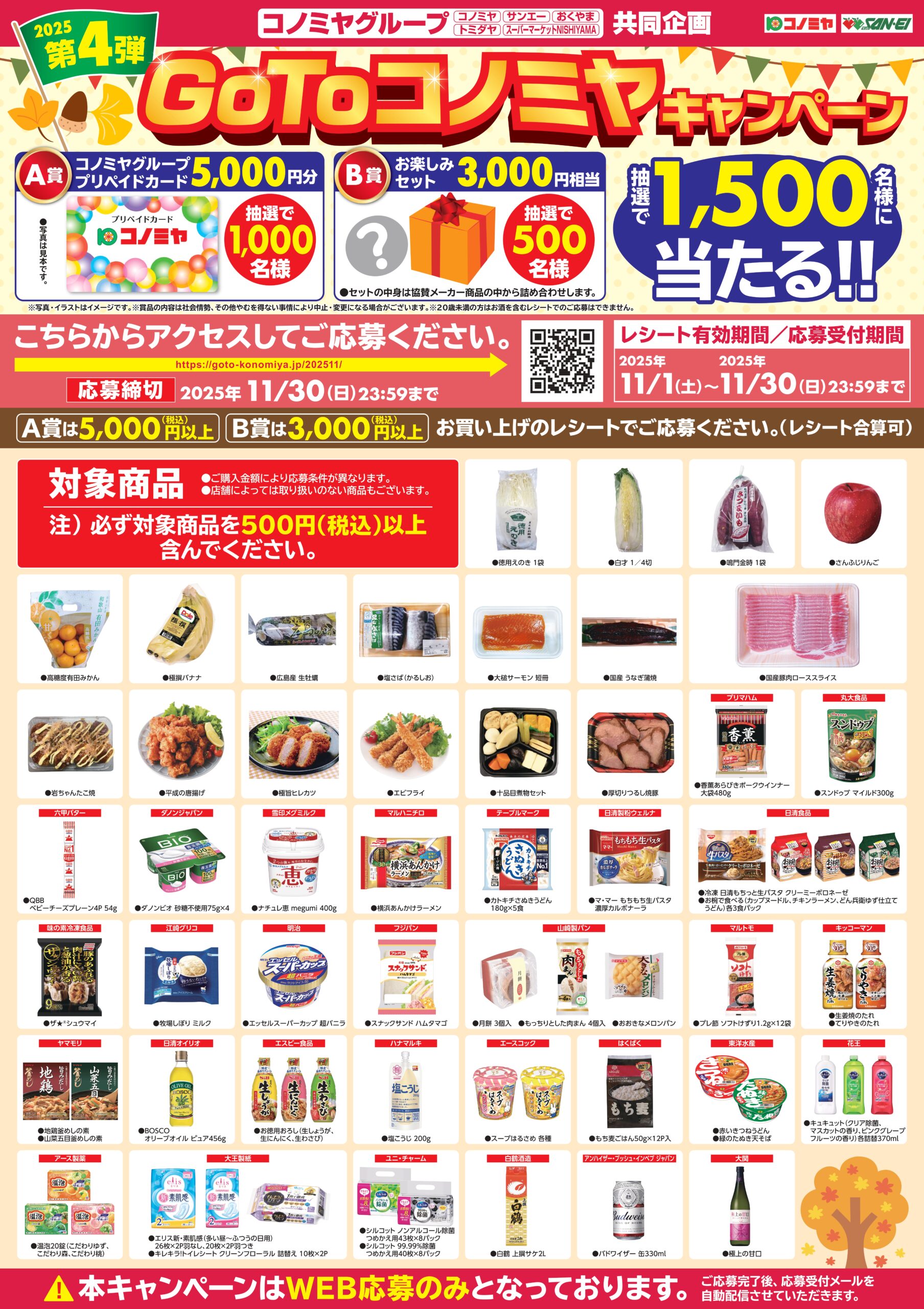 コノミヤグループプリペイドカードが当たる！【GoToコノミヤ 